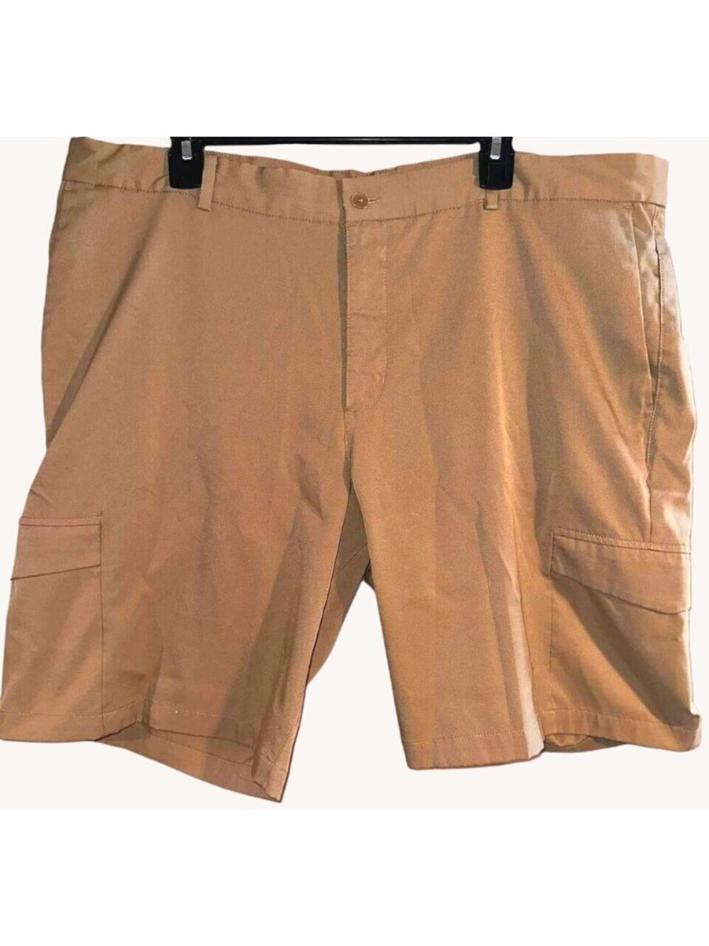 Nike Athletic Mens Size 40 Tan Golf Shorts Logo Brand •83
